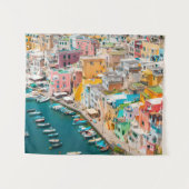 Kustlijn | Napels Italië Wandkleed (Voorkant (horizontaal))