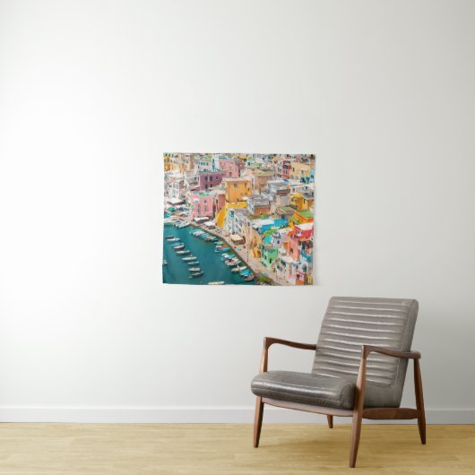 Kustlijn | Napels Italië Wandkleed (In Situ (horizontaal))