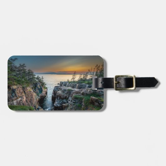 Kustlijn | Nationaal park Acadia, Maine Bagagelabel (Voorkant horizontaal)
