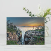 Kustlijn | Nationaal park Acadia, Maine Bedankkaart (Staand voorkant)