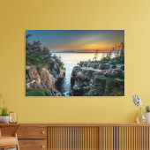 Kustlijn | Nationaal park Acadia, Maine Canvas Afdruk (Insitu (Woonkamer))