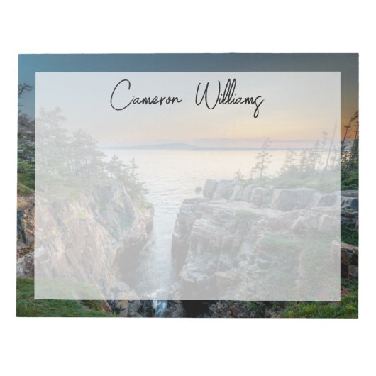 Kustlijn | Nationaal park Acadia, Maine Notitieblok (Voorkant)