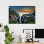 Kustlijn | Nationaal park Acadia, Maine Poster (Thuiskantoor)