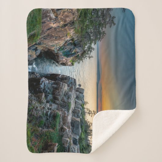 Kustlijn | Nationaal park Acadia, Maine Sherpa Deken (Voorkant)