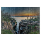 Kustlijn | Nationaal park Acadia, Maine Snijplank (Voorkant)