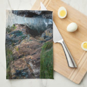 Kustlijn | Nationaal park Acadia, Maine Theedoek (Quarter Fold)