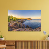Kustlijn | Nationaal park Acadia, Schooner Head Canvas Afdruk (Insitu (Woonkamer))