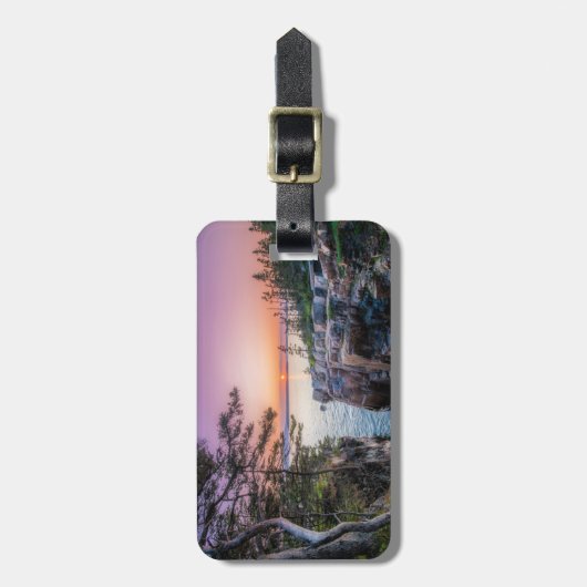 Kustlijn | Nationaal park Ravens Nest Acadia Bagagelabel (Voorkant verticaal)