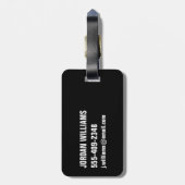 Kustlijn | Nationaal park Ravens Nest Acadia Bagagelabel (Achterkant verticaal)