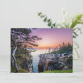 Kustlijn | Nationaal park Ravens Nest Acadia Bedankkaart (Staand voorkant)