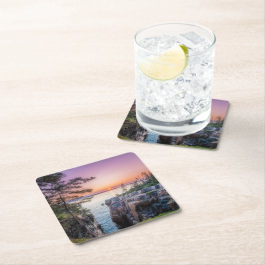 Kustlijn | Nationaal park Ravens Nest Acadia Kartonnen Onderzetters (Insitu)