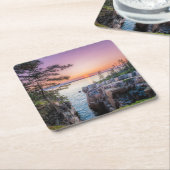 Kustlijn | Nationaal park Ravens Nest Acadia Kartonnen Onderzetters (Schuin)