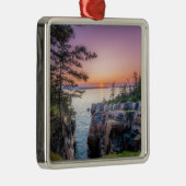 Kustlijn | Nationaal park Ravens Nest Acadia Metalen Ornament (Rechts)