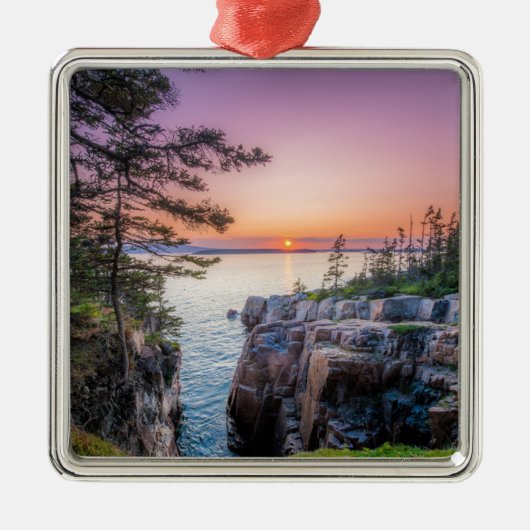 Kustlijn | Nationaal park Ravens Nest Acadia Metalen Ornament (Voorkant)