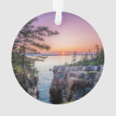 Kustlijn | Nationaal park Ravens Nest Acadia Ornament (achterkant)