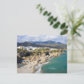 Kustlijn Nerja in Spanje Briefkaart (Staand voorkant)