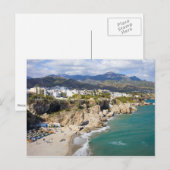 Kustlijn Nerja in Spanje Briefkaart (Voorkant / Achterkant)
