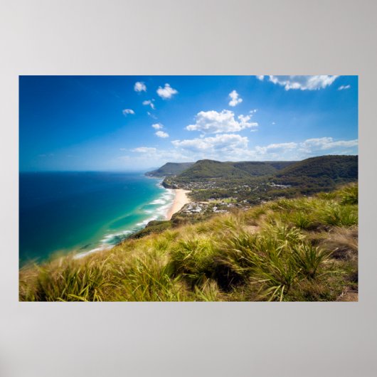 Kustlijn | New South Wales, Australië Poster (Voorkant)