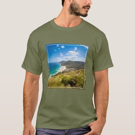 Kustlijn | New South Wales, Australië T-shirt (Voorkant)