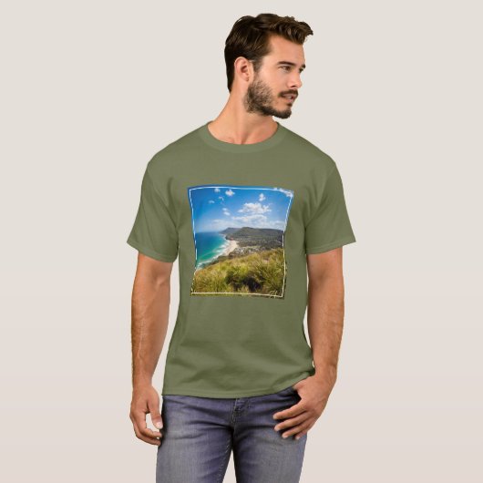 Kustlijn | New South Wales, Australië T-shirt (Voorkant volledig)