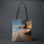 Kustlijn op zonsondergang | Noord-Californië Tote Bag<br><div class="desc">Volgende hoofdland</div>