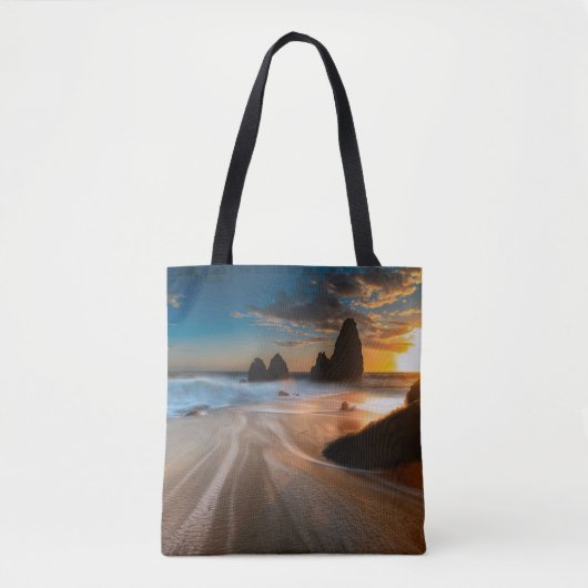 Kustlijn op zonsondergang | Noord-Californië Tote Bag (Voorkant)
