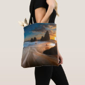 Kustlijn op zonsondergang | Noord-Californië Tote Bag (Dichtbij)