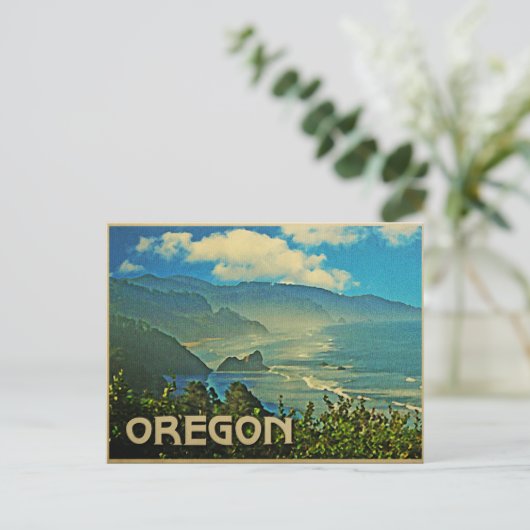  kustlijn Oregon Briefkaart (Staand voorkant)