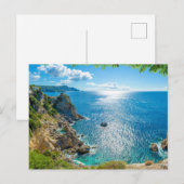 Kustlijn | Palaiokastritsa, Corfu, Griekenland Briefkaart (Voorkant / Achterkant)