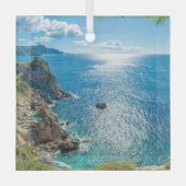 Kustlijn | Palaiokastritsa, Corfu, Griekenland Glas Ornament (Voorkant)