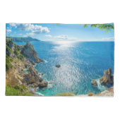 Kustlijn | Palaiokastritsa, Corfu, Griekenland Kussensloop (Achterkant)