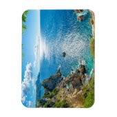 Kustlijn | Palaiokastritsa, Corfu, Griekenland Magneet (Verticaal)