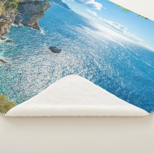 Kustlijn | Palaiokastritsa, Corfu, Griekenland Sherpa Deken (3/4)