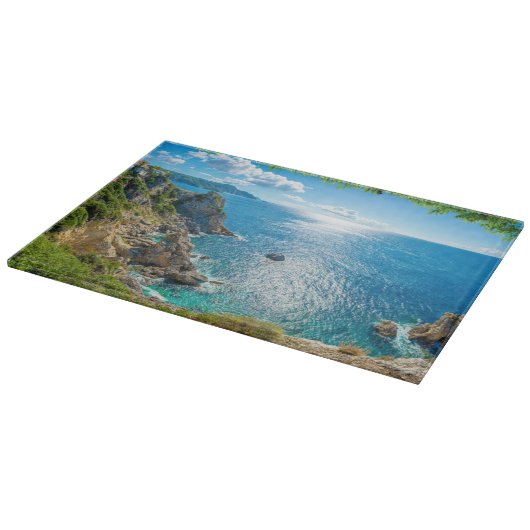 Kustlijn | Palaiokastritsa, Corfu, Griekenland Snijplank (Hoek)