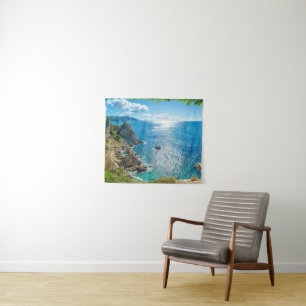 Kustlijn   Palaiokastritsa, Corfu, Griekenland Wandkleed