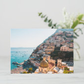 Kustlijn | Positano Italië, gemeente Cliffside Bedankkaart (Staand voorkant)