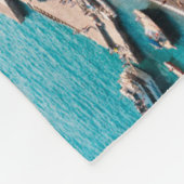 Kustlijn | Positano Italië, gemeente Cliffside Fleece Deken (Hoek)