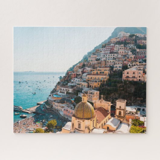 Kustlijn | Positano Italië, gemeente Cliffside Legpuzzel (Horizontaal)