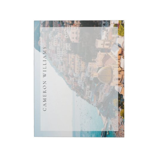 Kustlijn | Positano Italië, gemeente Cliffside Notitieblok (Linkerzijde)