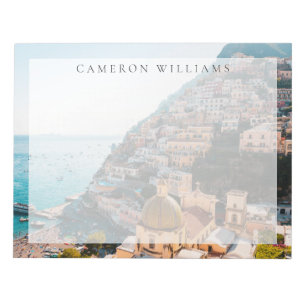 Kustlijn   Positano Italië, gemeente Cliffside Notitieblok