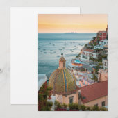 Kustlijn | Positano, kust van Amalfi, Italië Bedankkaart (Voorkant / Achterkant)