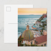 Kustlijn | Positano, kust van Amalfi, Italië Briefkaart (Voorkant / Achterkant)