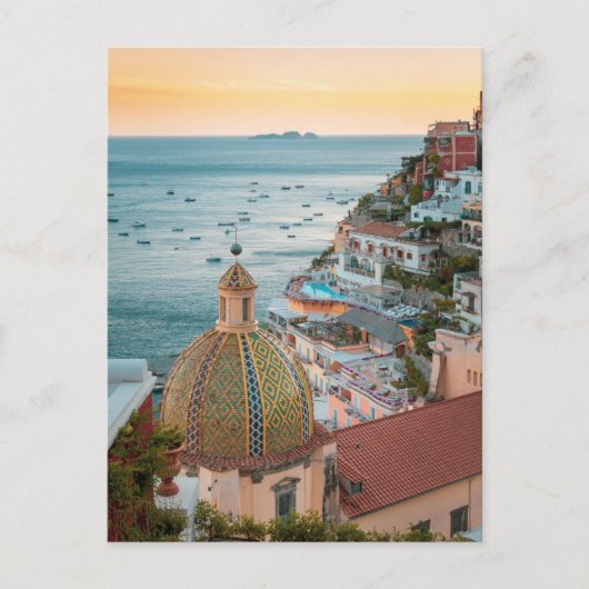 Kustlijn | Positano, kust van Amalfi, Italië Briefkaart (Voorkant)