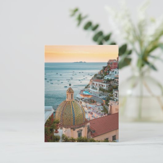 Kustlijn | Positano, kust van Amalfi, Italië Briefkaart (Staand voorkant)