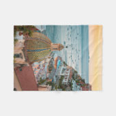 Kustlijn | Positano, kust van Amalfi, Italië Fleece Deken (Voorkant (Horizontaal))