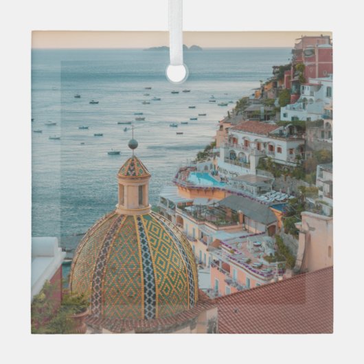 Kustlijn | Positano, kust van Amalfi, Italië Glas Ornament (Voorkant)