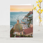 Kustlijn | Positano, kust van Amalfi, Italië Kaart (Gele Bloem)