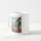 Kustlijn | Positano, kust van Amalfi, Italië Koffiemok (Voorkant links)