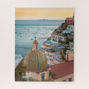 Kustlijn   Positano, kust van Amalfi, Italië Legpuzzel