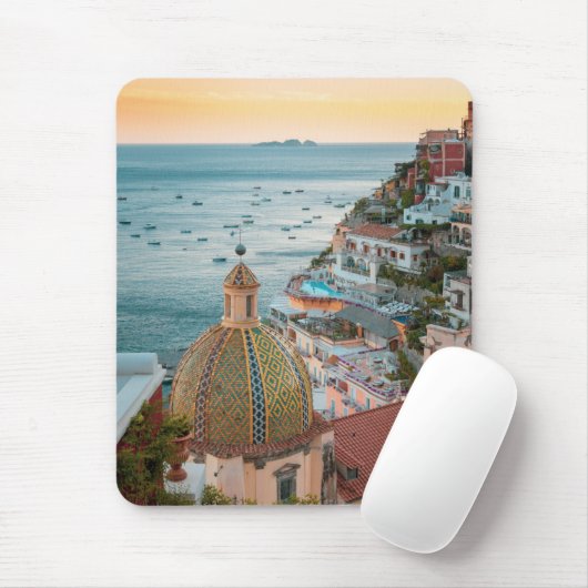 Kustlijn | Positano, kust van Amalfi, Italië Muismat (Met muis)